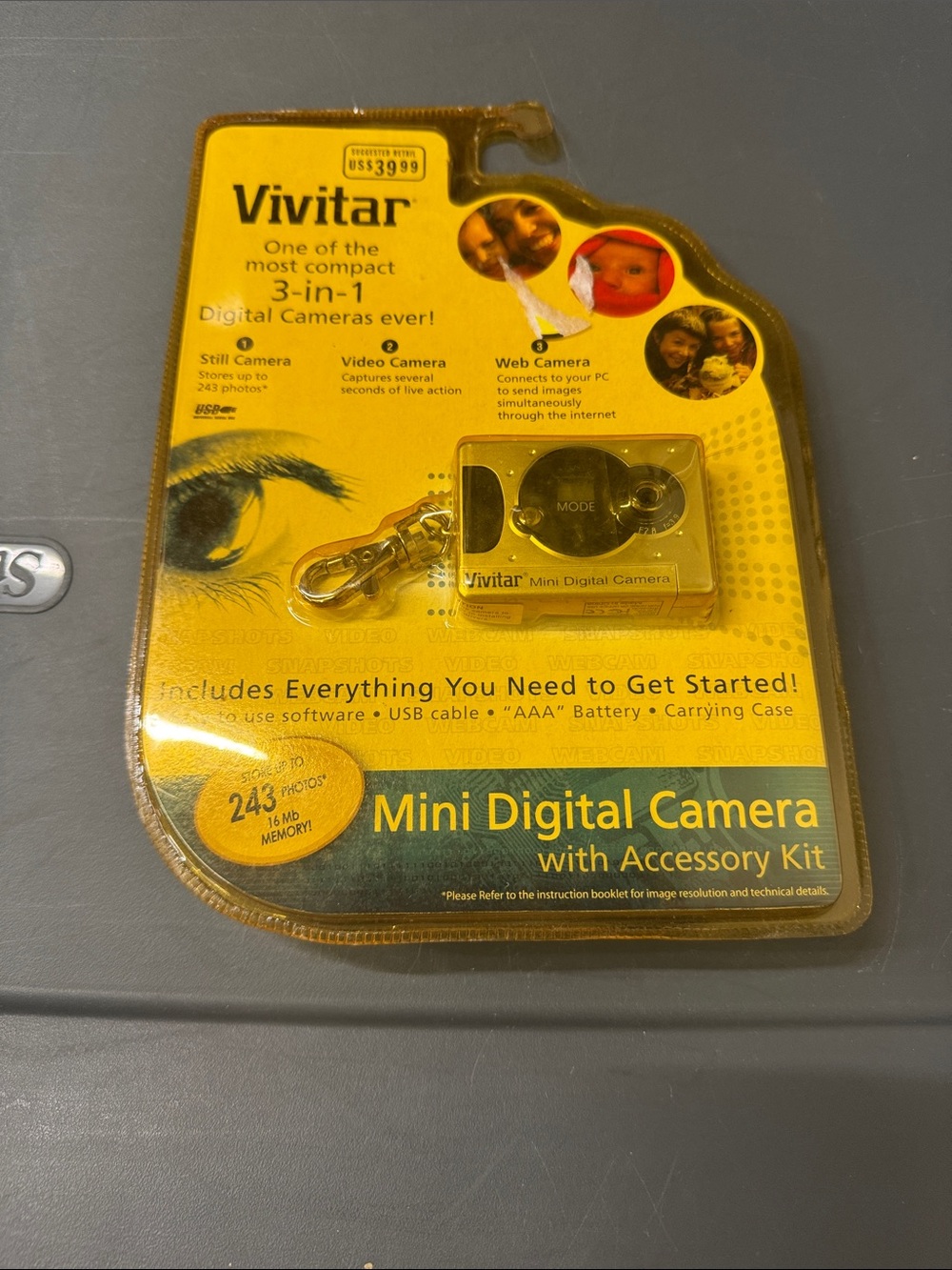 Mini Digital Camera - Yellow
